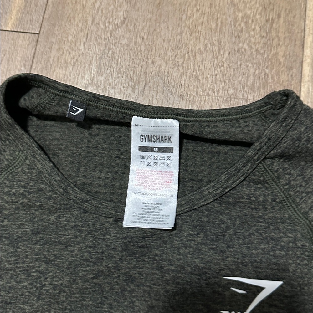 Gymshark Vital Seamless 2.0 Long Sleeve Crop Top Dark Green - Picture 4 of 5